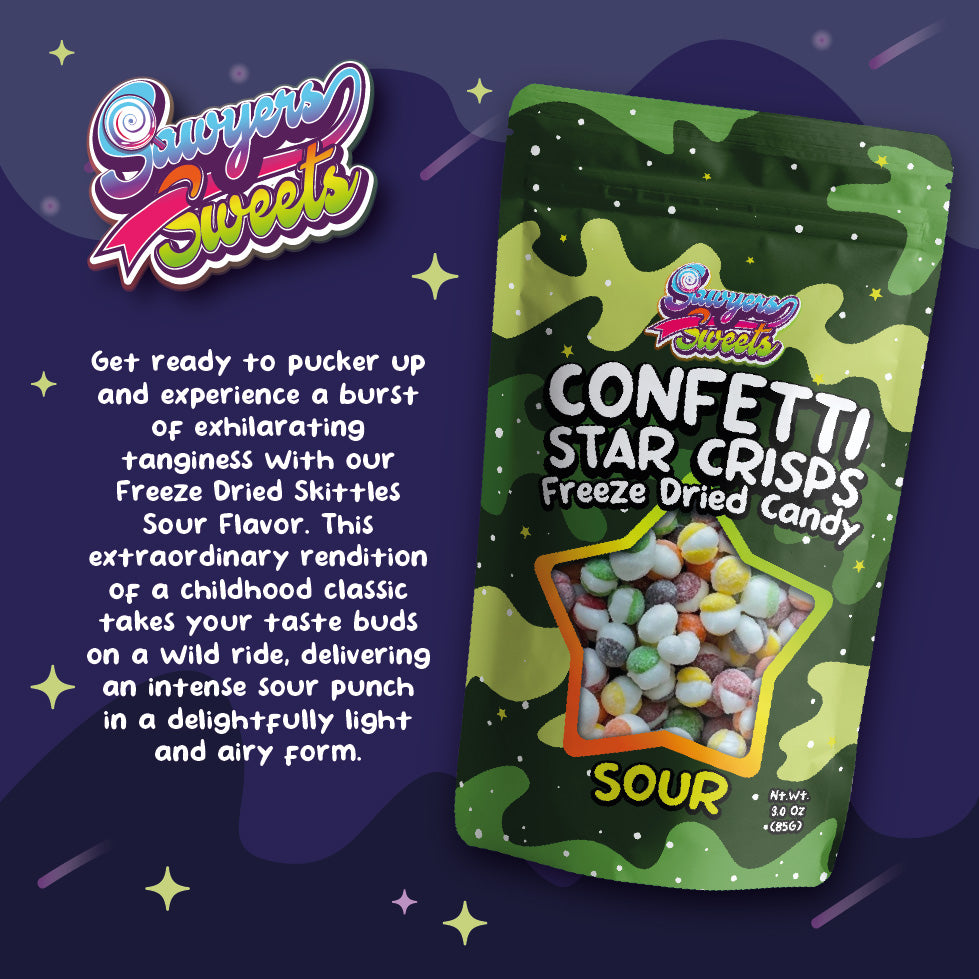 Confetti Star Crisps - Sour